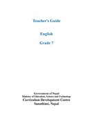 Teacher's Guide English Grade - 7 (2023)