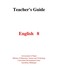 Teacher's Guide English 8 (2024)