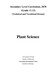 Secondary School Curriculum Plant Science Grade 11 and 12